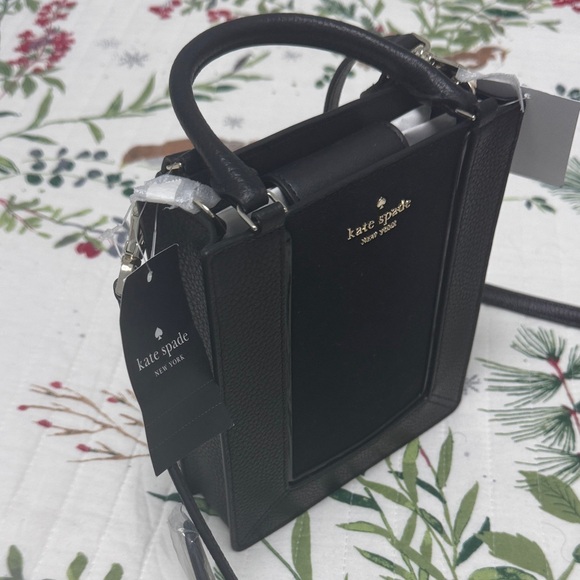 Kate Spade Black Textured Crossbody Bag - Picture 3 of 6
